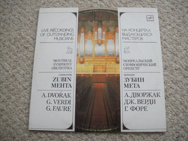 Zubin Mehta - Live in Leningrad/Montreal Symphony Orchestra, Dvorak/Faure/Verdi