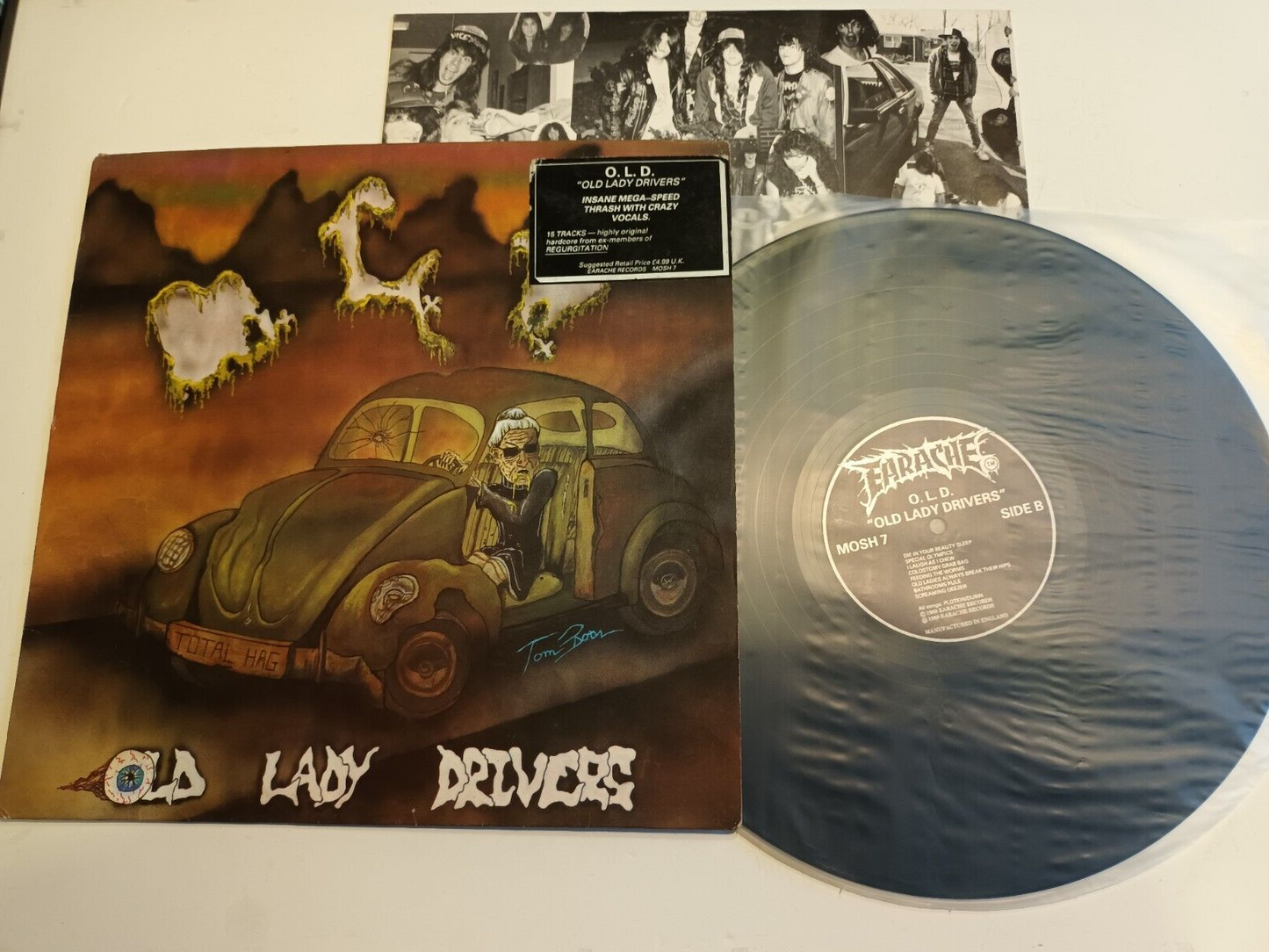 O.L.D. – Old Lady Drivers LP Earache – MOSH 7 UK 1988