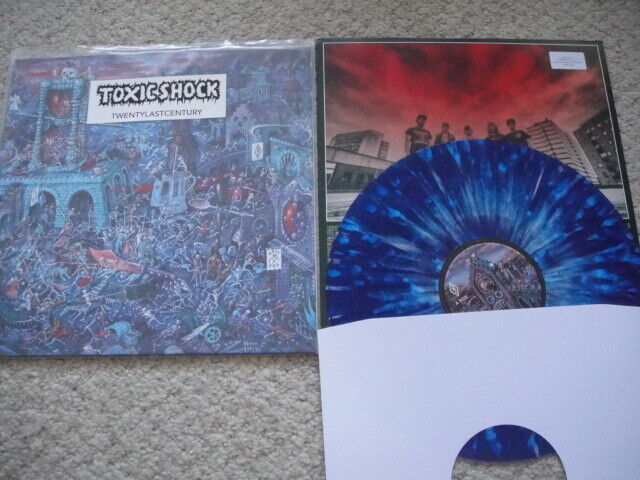 Toxic Shock ‎– Twentylastcentury LP blue with white splatter