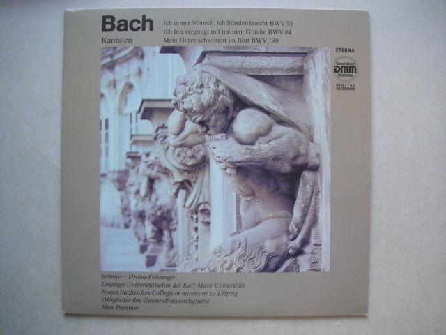 Max Pommer, BACH Cantatas:BWV 55,84,199 ETERNA LP