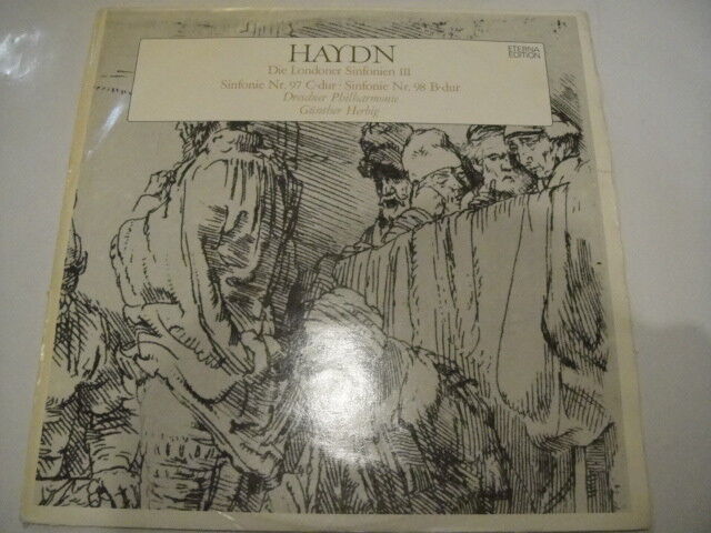 Gunther Herbig  - conductor, Haydn: London Symphonies 97/98 LP Black ETERNA