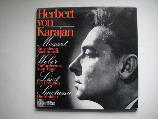 Herbert Von Karajan. Mozart/Liszt/Smetana LP ORBIS 7694