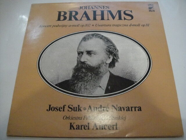 BRAHMS: Concerto For Violin Cello, op.102 Suk - violin, Andre Navarra - cello LP