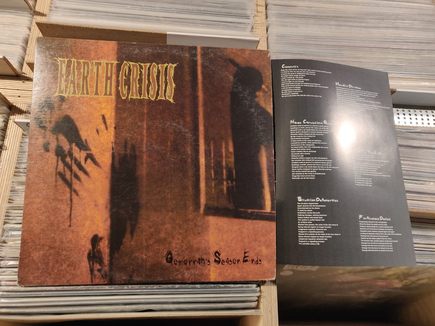 Earth Crisis - Gomorrah's Season Ends LP  Victory Records - VR44LP 1996 Original