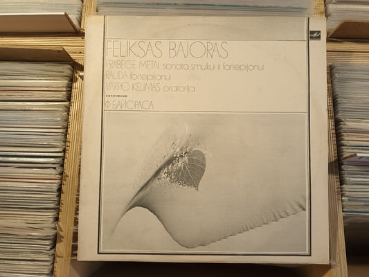 Feliksas Bajoras: Sonata  for Violin and Piano/Oratoria op. 1980 LP Lithuanian