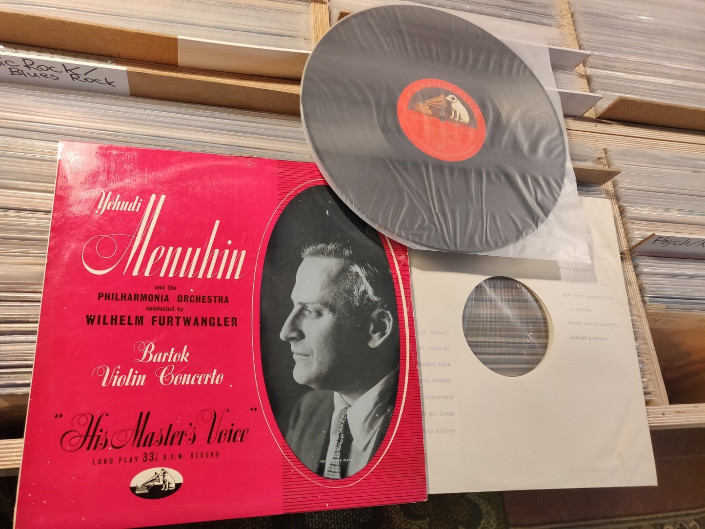 FURTWANGLER Bartok: Violin Concerto Menuhin LP