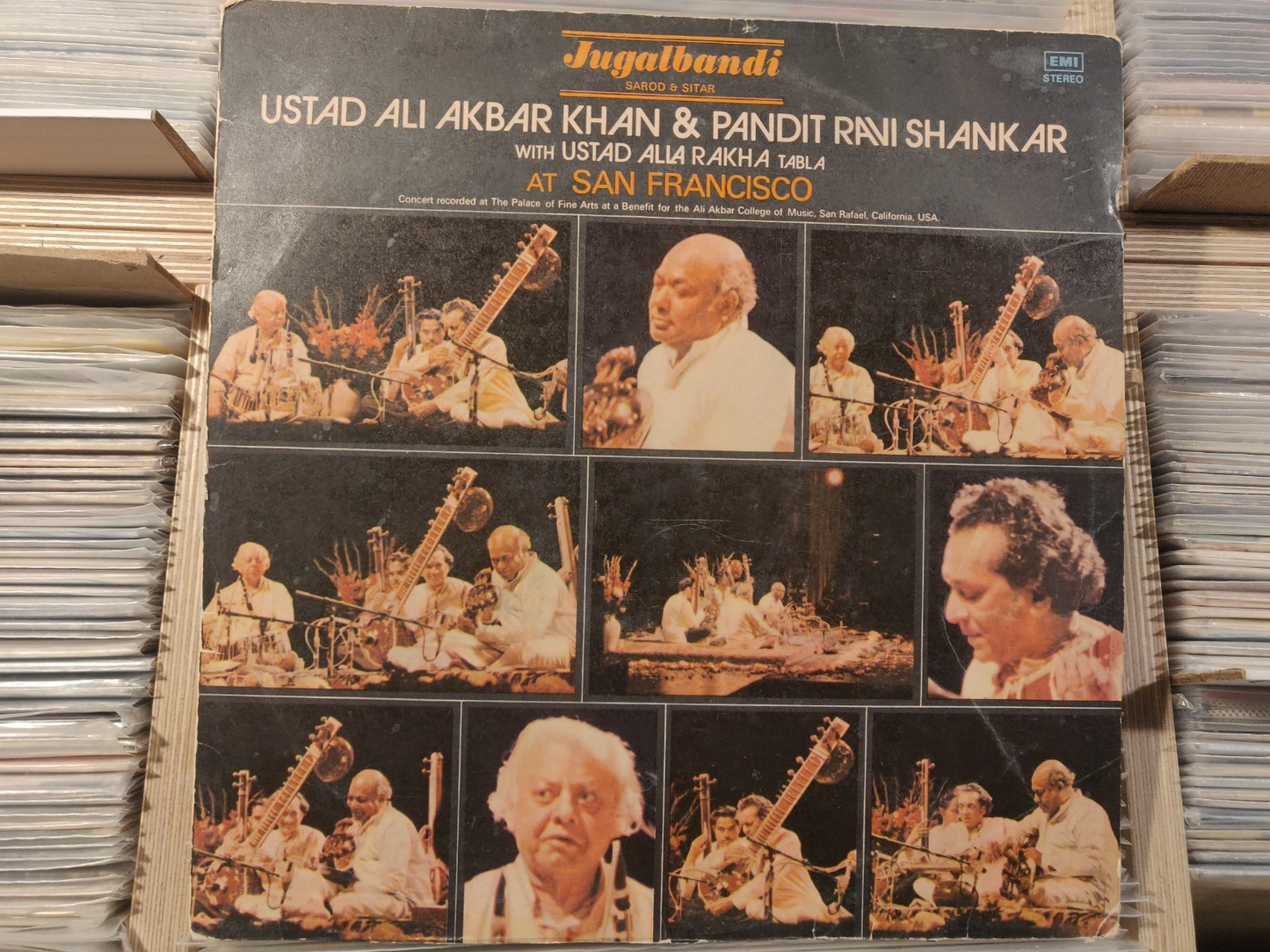 Ustad Ali Akbar Khan & Pandit Ravi Shankar With Ustad Alla Rakha LP India